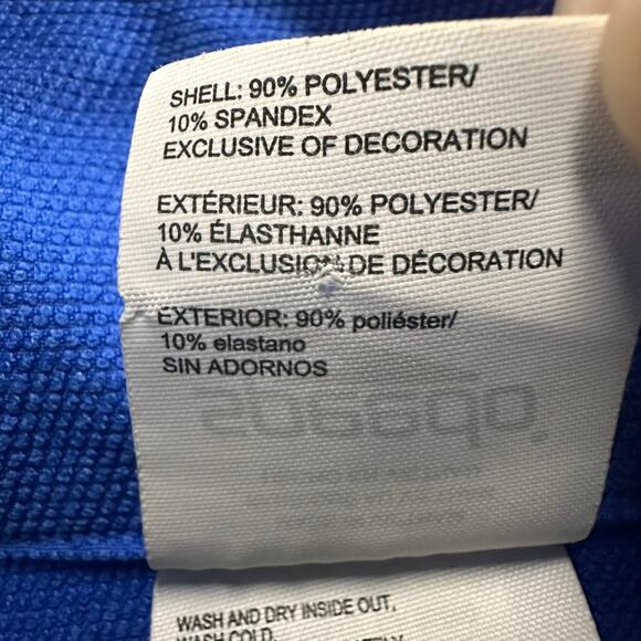 Speedo Men's Medium Long Sleeve Full Zip Team Jacket Blue‎ Black Swimmer - Picture 9 of 10